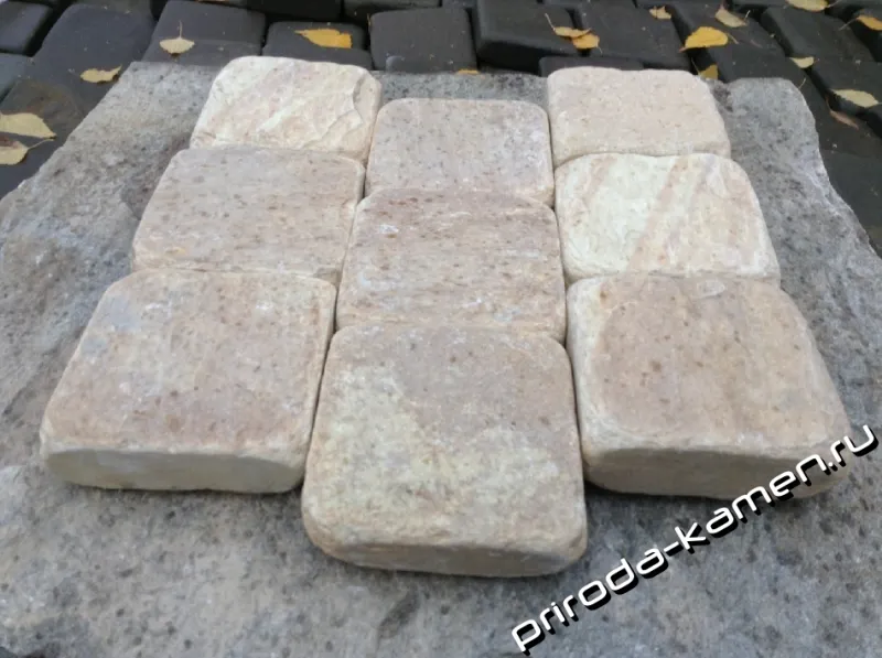 Брусчатка златолит «желтый, золотистый (галтованный)»