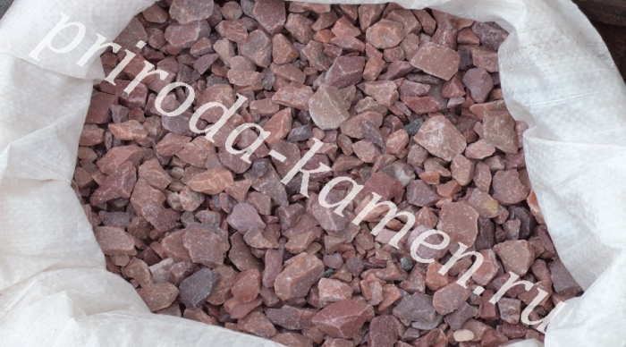 Крошка (щебень) кварцит «розовый»