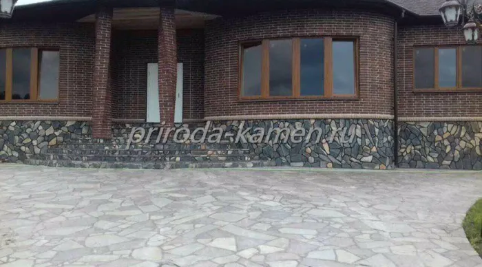 Галтованный плитняк сланец «Аркаим»